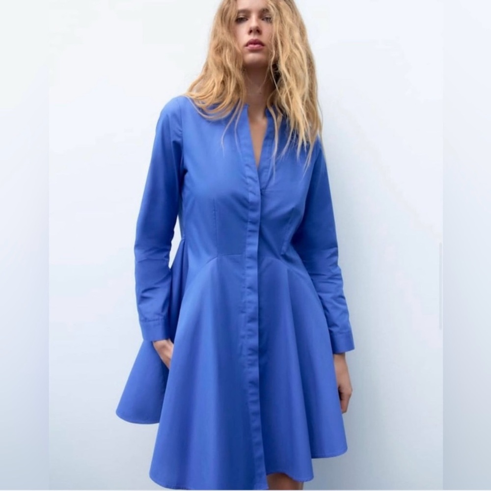 ZARA POPLIN DRESS - Picture 2 of 6